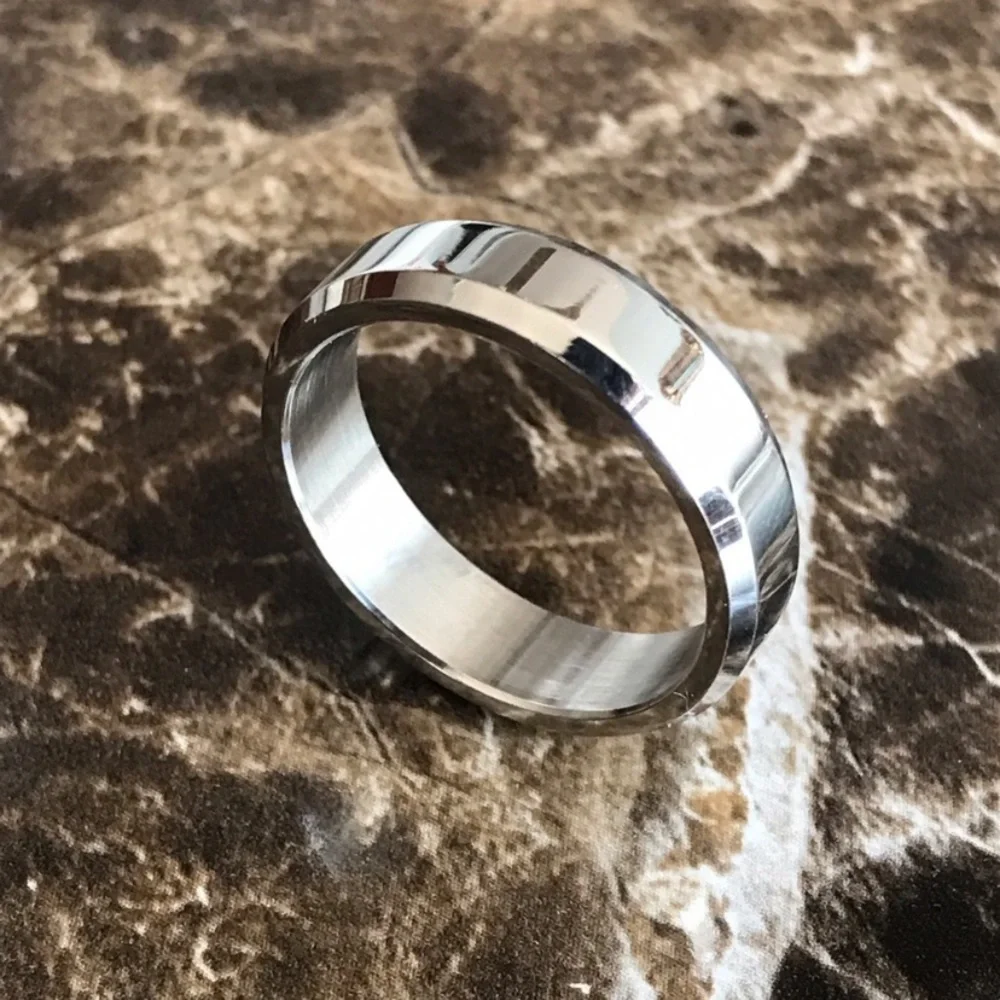 NEW Stainless Steel Ring 6mm Silver Wedding Band Men Or Women Unisex